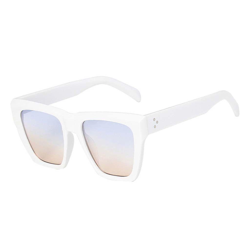 Kính Mát Vuông WMES15H Gọng Vuông Họa Tiết Da Báo Màu Đen Cổ Điển Cho Nữ