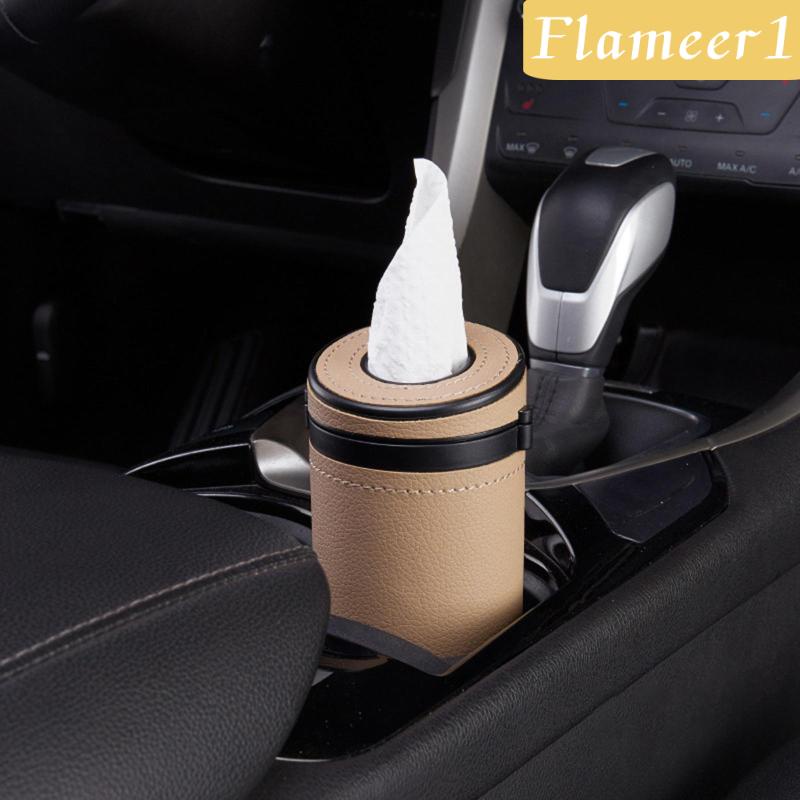 Hộp Đựng Khăn Giấy Hình Trụ Đa Năng Trang Trí Nội Thất Xe Hơi Flameameer1