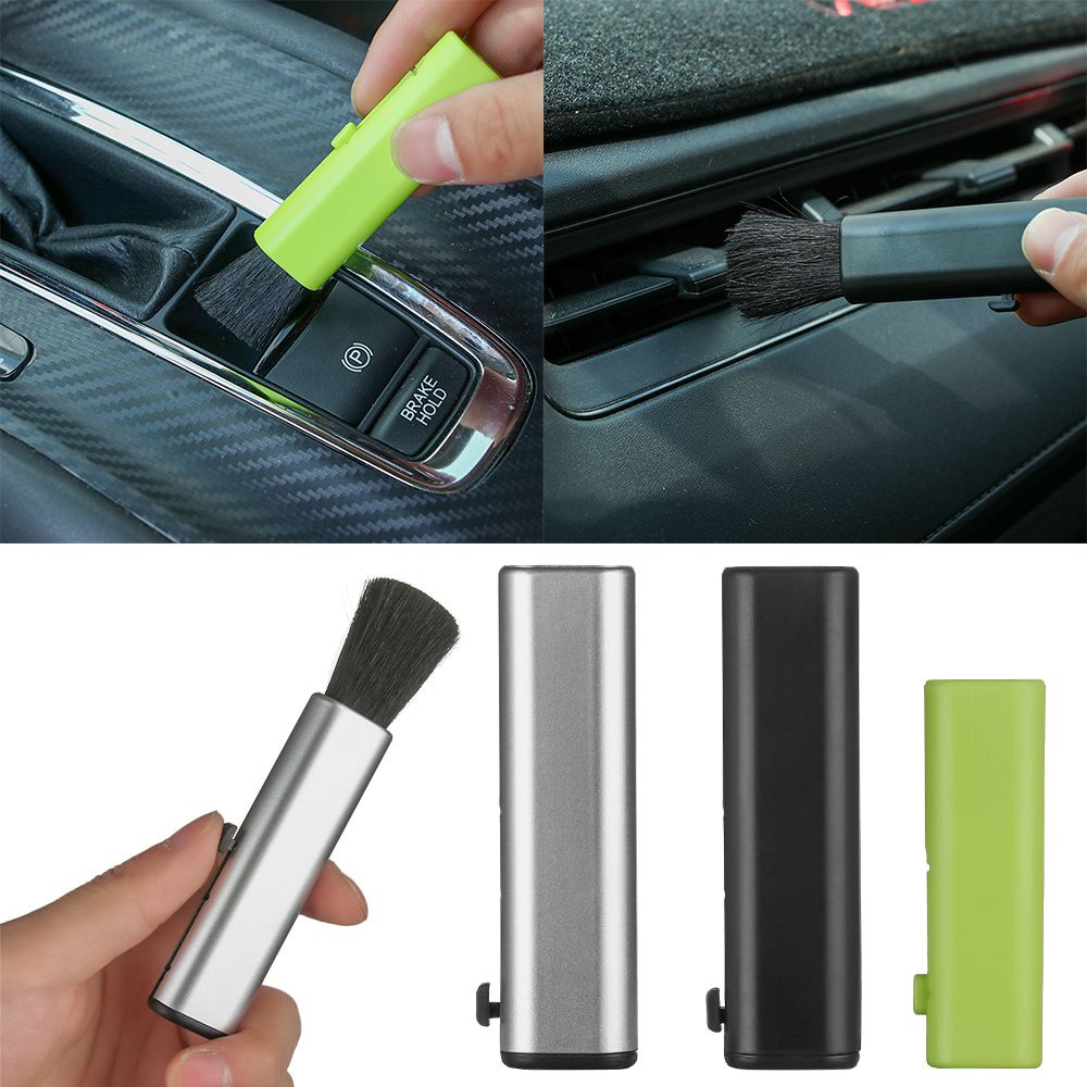 Cọ làm vệ sinh lỗ thông hơi máy tính/xe hơi bằng len mềm chỉnh được nhiều màu