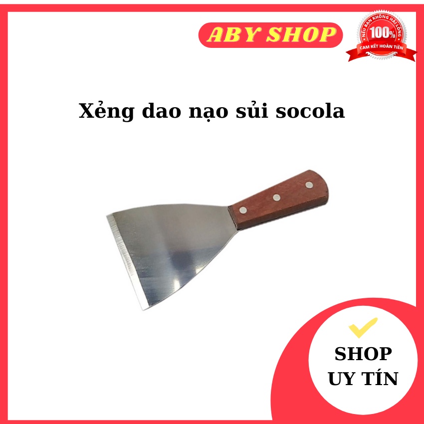 Xẻng dao nạo sủi socola ⚡ CAO CẤP ⚡ xẻng dao chuyên dụng nạo sửi socola, kem cuộn