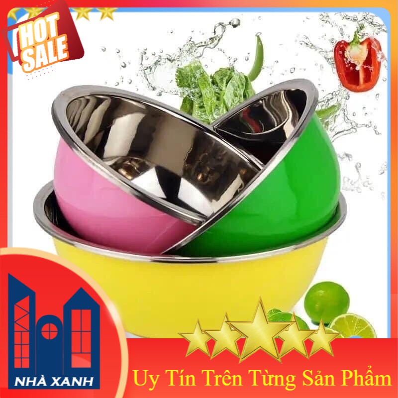 👑Bán Giá Sỉ👑 Bộ 3 Bát Inox Nhiều Màu, Nhiều Kích Thước Cao Cấp, Siêu Tiện Dụng Cho Căn Bếp Nhà Bạn - Shop Nhà Xanh