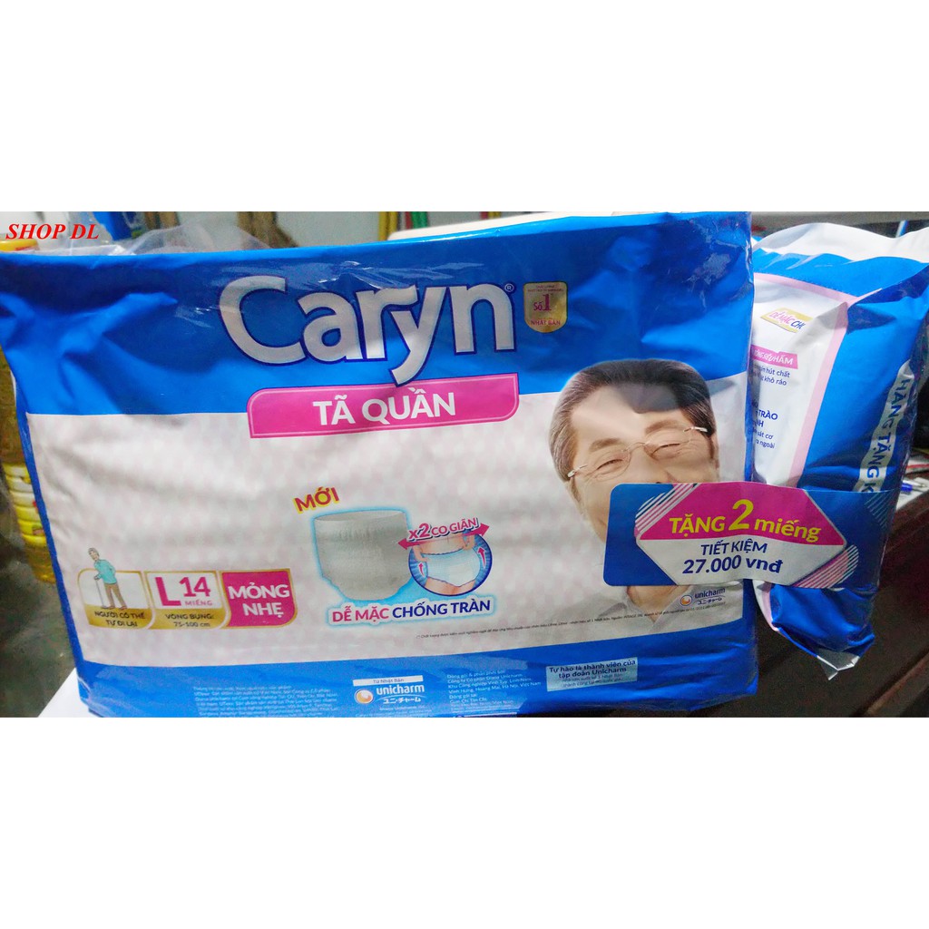 TÃ QUẦN NGƯỜI GIÀ CARYN L14 - vòng bụng 75 -100 cm