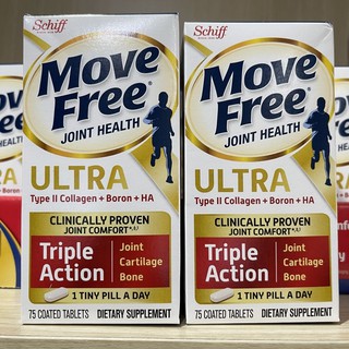 Viên Uống Move Free Joint Health Ultra Type II Collagen + Boron + HA Hộp 75 Viên