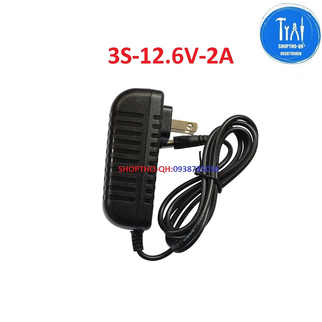 Sạc pin Li-ion 3S -12,6V - 2A, có đèn báo đầy(BẢN CHẤT LƯỢNG).