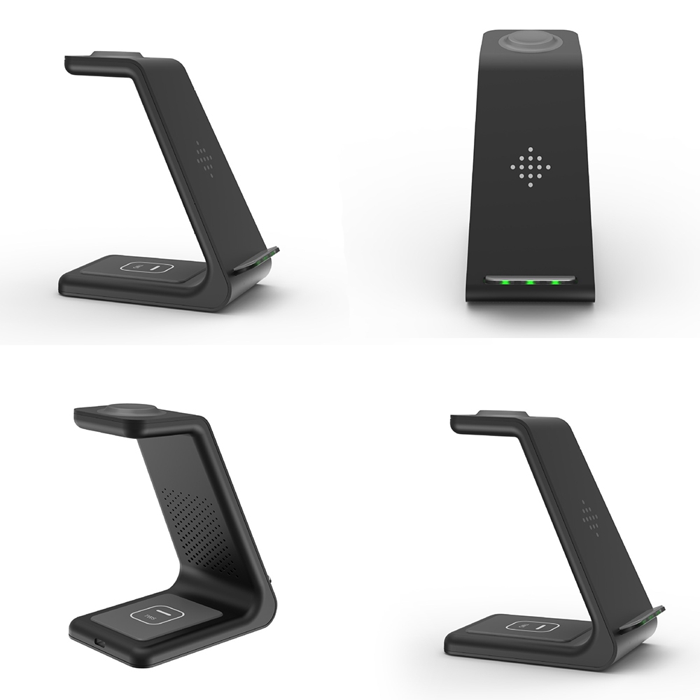 Bộ sạc không dây 3 trong 1 thích hợp cho iPhone Samsung Apple Watch Airpods