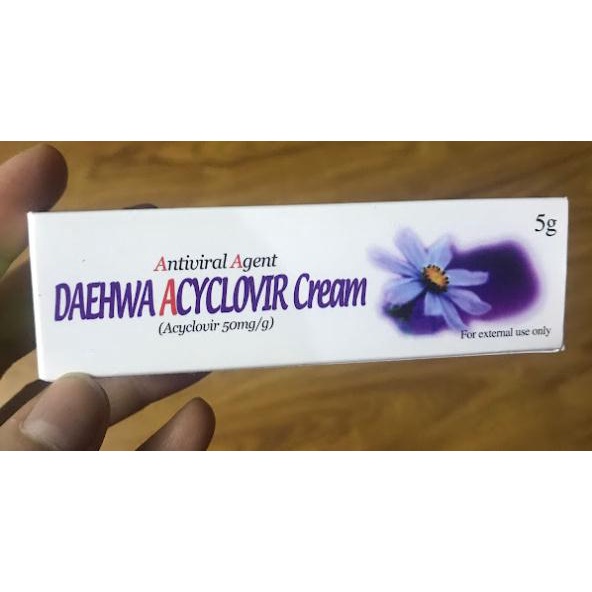 Kem bôi Daehwa Acyclovir 5% Cream tuýp 5g- nhập khẩu Hàn Quốc