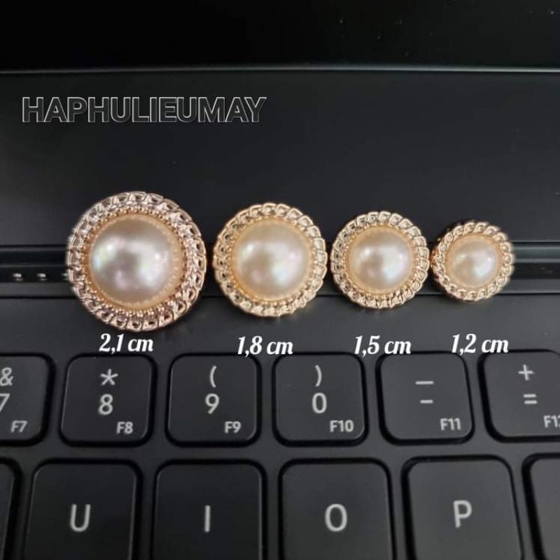 Cúc áo kiểu mã LHCA 0001 ( đường kính từ 1,2 cm đến 2,1 cm ) gói 10 cúc