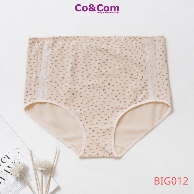 Quần Lót Bầu Cạp Cao Cotton Sợi Tre Co&amp;Com Co Giãn 4 Chiều Kháng Khuẩn Mềm Mại BIG002/ BIG003/ BIG007-1