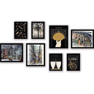Bộ 6 khung tranh treo tường trang trí quán cafe