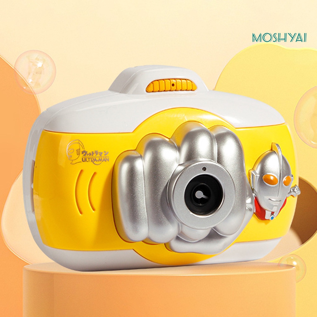 Máy Thổi Bong Bóng Hình Ultraman Bằng Nhựa Có Nhạc Thông Dụng Cho Hoạt Động Ngoài Trời