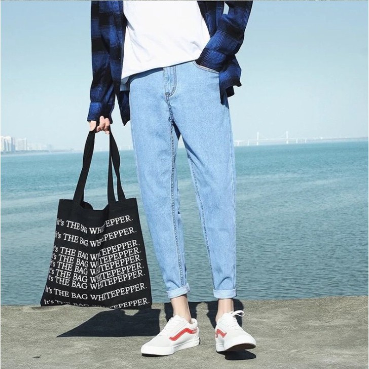 Quần Jean Baggy Nam Basic Xanh Sáng Siêu Hot - SP39 | BigBuy360 - bigbuy360.vn