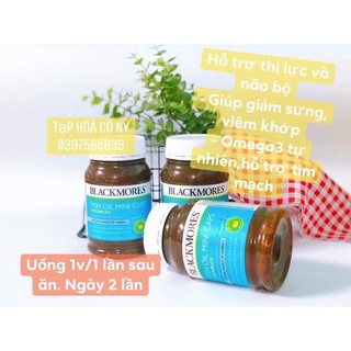 Dầu Cá Blackmores Odourless Fish Oil Mini Caps - Dầu Cá Không Mùi Blackmores 400v Úc | Thế Giới Skin Care