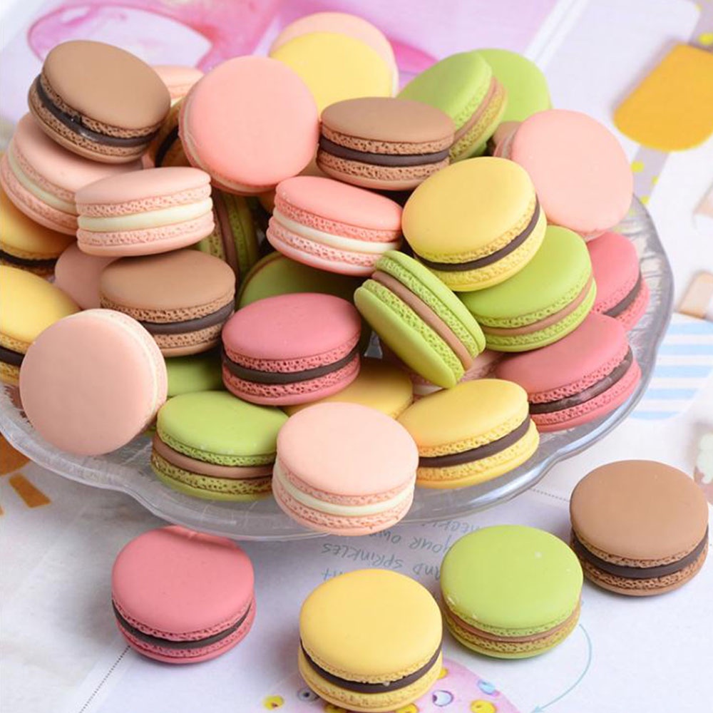 Mô phỏng hộp macaron giả đạo cụ thực phẩm mô hình tráng miệng mặt bàn đồ ăn nhẹ trang trí bánh nhân tạo trang trí nội thất đồ chơi macaron