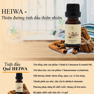 Tinh dầu Quế 50ML thương hiệu HEIWA nhập khẩu Ấn Độ có giấy kiểm định đuổi