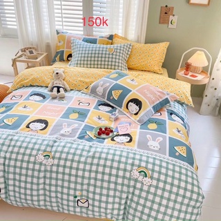 Set chăn ga gối cotton poly m6x2m 20p
