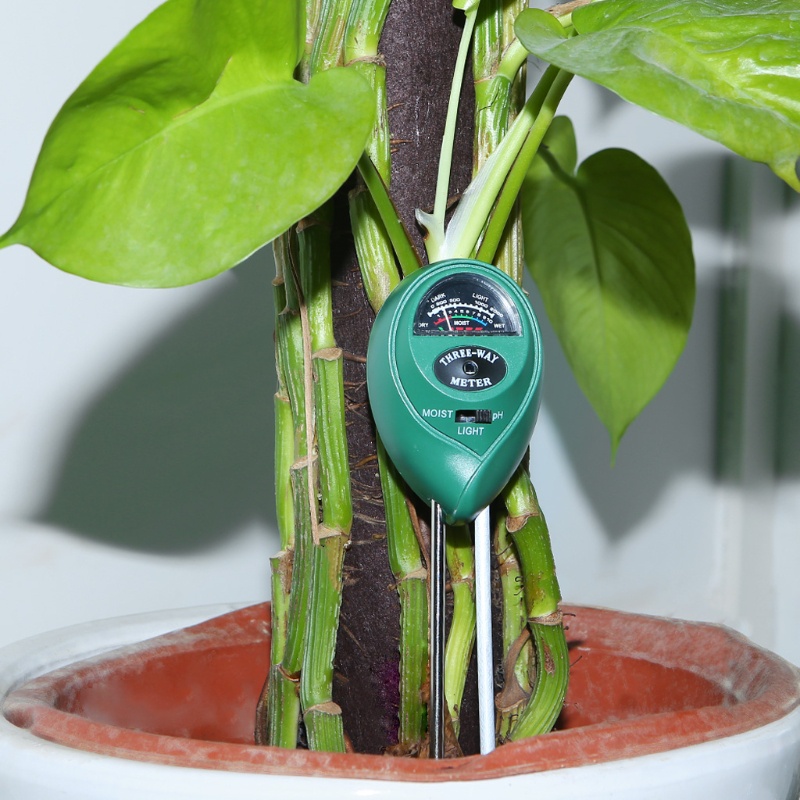 Dụng Cụ Đo Độ PH &amp; Độ Ẩm Đất Trồng Cây 3 Trong 1