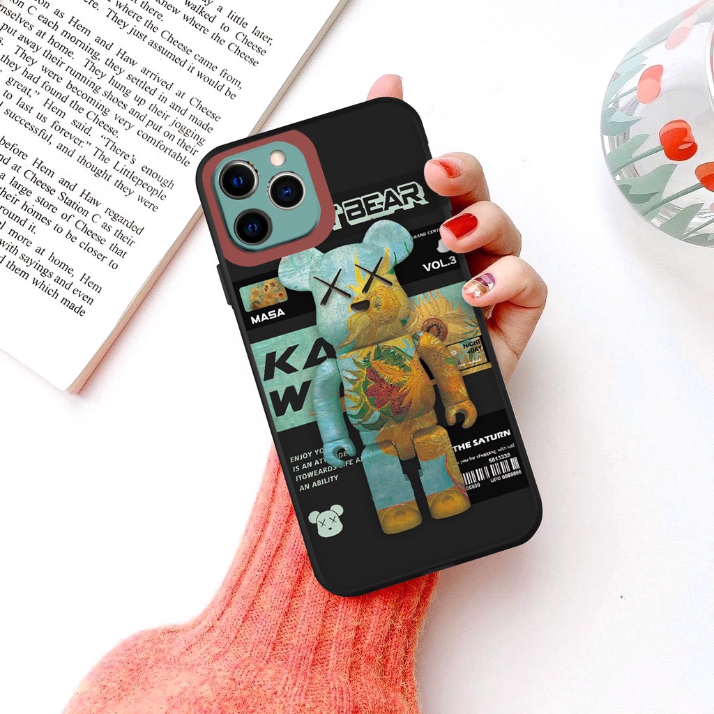 Ốp lưng iphone Gấu Cool ốp dẻo cạnh vuông ip 6 7 8 plus x xr xsmax 11pro 11promax/12 12pro/mini/13promax tr152