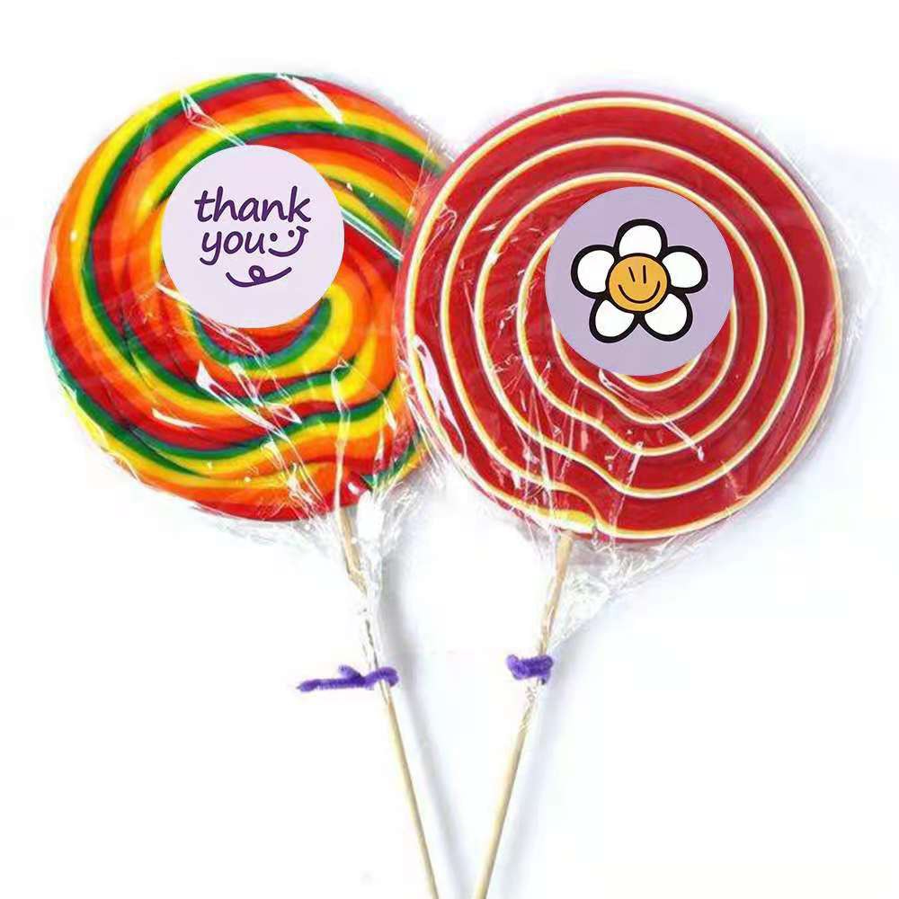 Giá Xưởng - Cuộn 500 Tem dán cảm ơn nhãn dán 25mm Thank you sticker trang trí xinh xắn