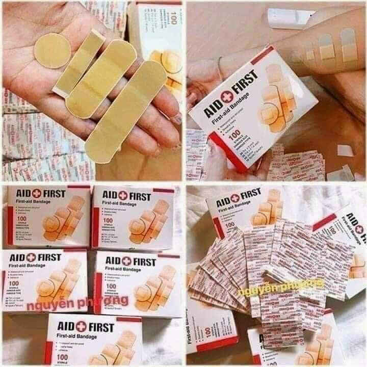 Hộp 100 Miếng Băng Dán Cá Nhân 4 Size Doctor Tiện Lợi