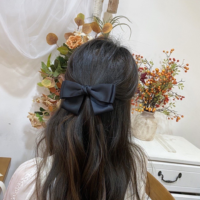 Kẹp Tóc Nơ Phong Cách Hàn Quốc Dịu Dàng