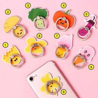 [KÈM HỘP ĐỰNG] Iring Giá Đỡ Điện Thoại Chiếc Nhẫn Hình Rau Củ Quả Bám Chắc Lắm Luôn!
