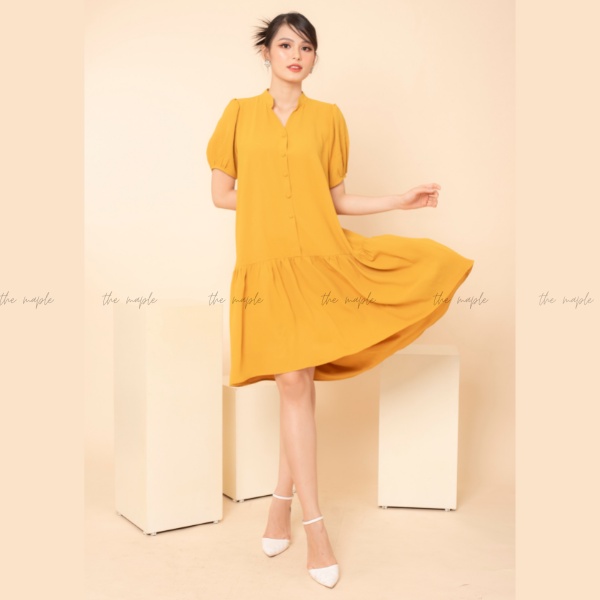 Đầm công sở đuôi cá THE MAPLE Vàng