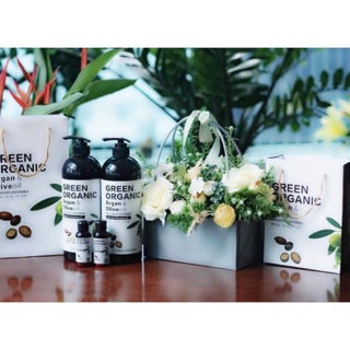 Cặp dầu gội xả hữu cơ phục hồi mềm mượt Green Organic 500ml