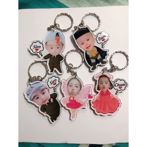 Móc khoá chibi in hình theo yêu cầu ❤️