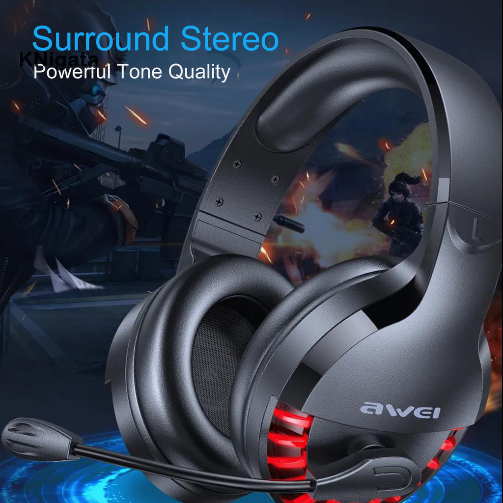 AWEI Tai Nghe Dạng Chụp Tai Jack 3.5mm Chuyên Dụng Cho Game Thủ | BigBuy360 - bigbuy360.vn