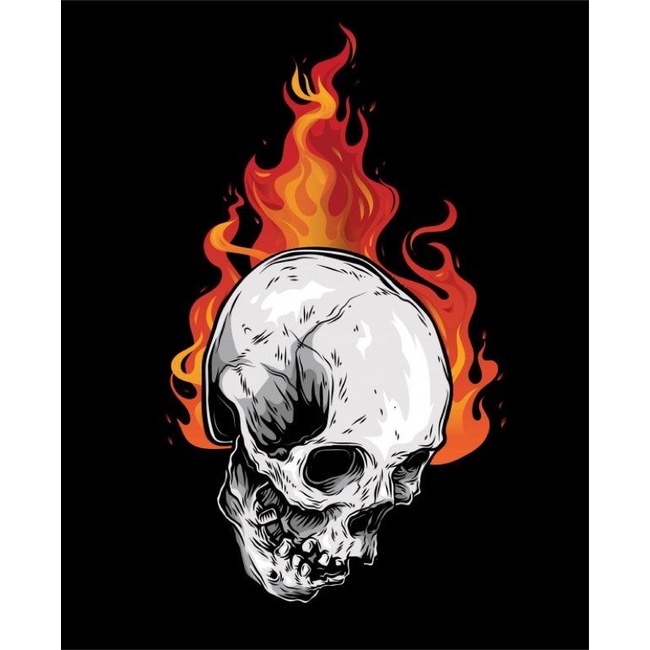 Hình dán nhiệt SKULL