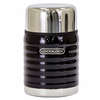 Hộp giữ nhiệt lock&lock lhc8027blk - đựng thức ăn, ủ cháo bằng thép không gỉ inox304