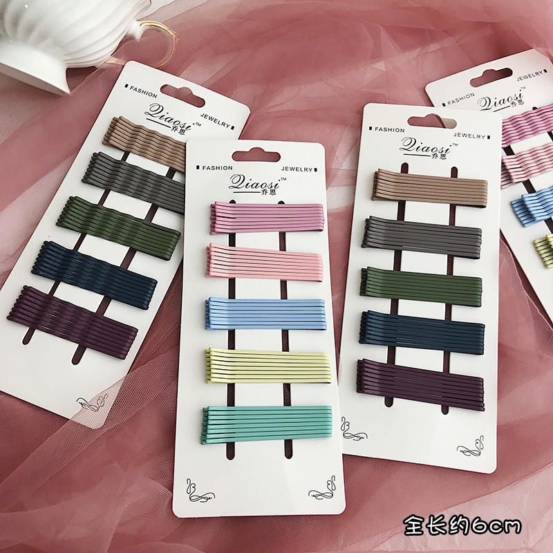 Kẹp Tóc Nữ Set 40 Chiếc Tăm Hàn Quốc nhiều màu sắc phối xinh xắn điệu đà cho nữ mã L1A