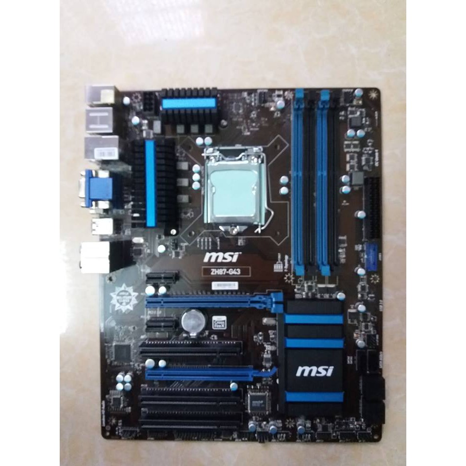 Main MSI B85 H87 Z87 ZH87 G43 Chuyên game đồ họa cao cấp 4 khe ram