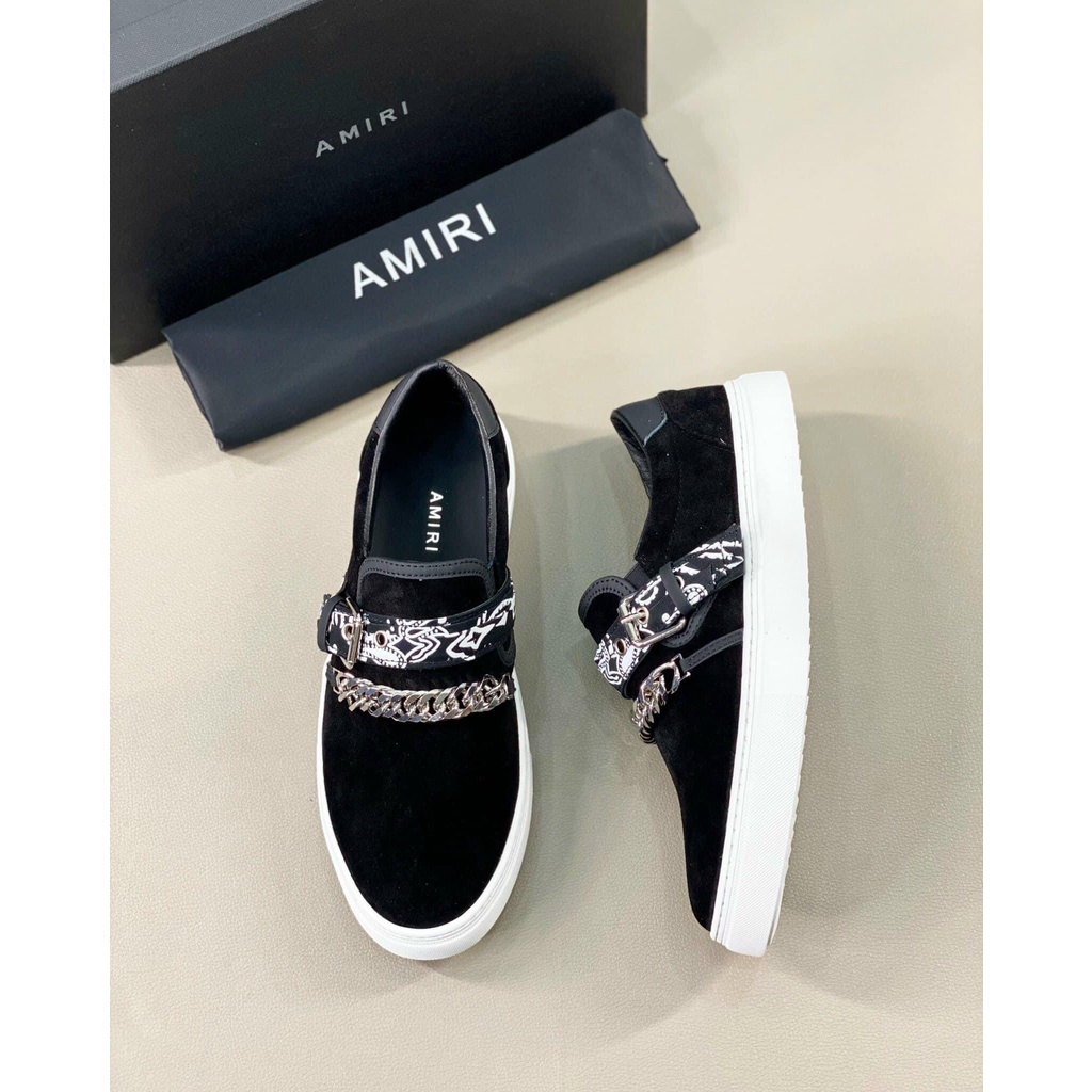 - Giày Slip-on Amri Quai Xích Cao cấp - Giày Slip-on Nam Amri Full Box