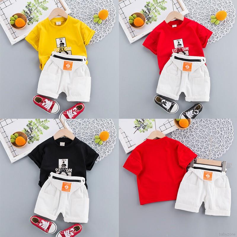 Set Quần Áo Hoạt Hình Xinh Xắn Dành Cho Bé Trai 0-4 Tuổi