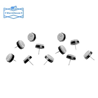Set 100 Miếng Lót Chân Bàn Ghế Gỗ Hình Tròn Đường Kính 0.7 Inch / 18mm Màu Đen
