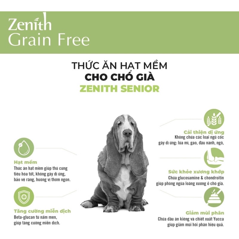 THỨC ĂN HẠT MỀM ZENITH CHO CHÓ CON, CHÓ TRƯỞNG THÀNH &amp; CHÓ GIÀ