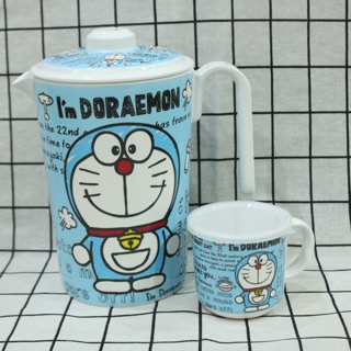Bình Đựng Nước (Tặng Kèm Cốc Nhỏ) Doremon Doraemon