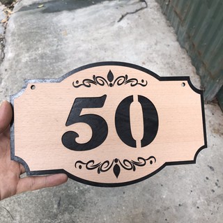 Bảng Gỗ Treo Cửa - Mẫu Số Phòng - Order Theo Yêu Cầu