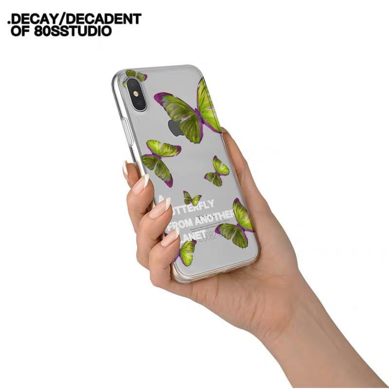 Ốp Điện Thoại Trong Suốt Chống Rơi In Hình Bướm Phong Cách Retro Dành Cho Ixr 11 Pro Apple Xsmax 6 S 8 P 7 P | BigBuy360 - bigbuy360.vn