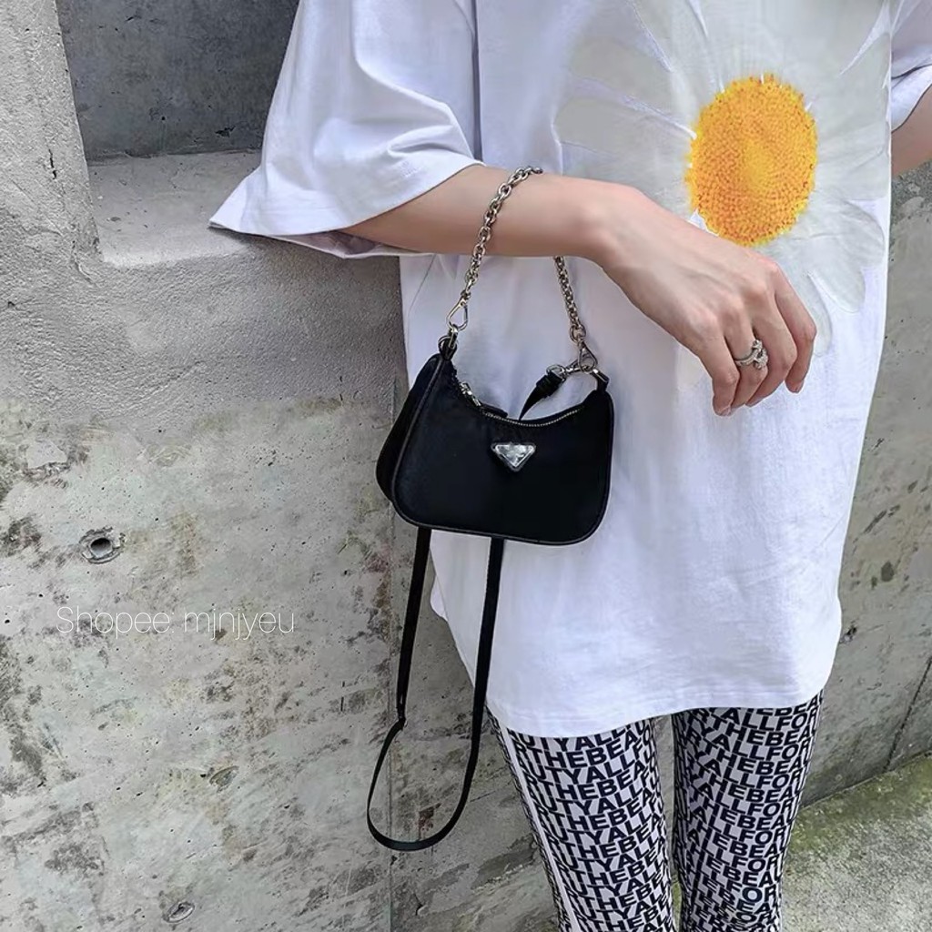 [Mã WAMT2405 giảm 10K đơn 0K] [SẢN PHẨM MỚI-SIÊU HOT] Túi đeo chéo siêu mini prad.a có thể kẹp nách 2021 | BigBuy360 - bigbuy360.vn