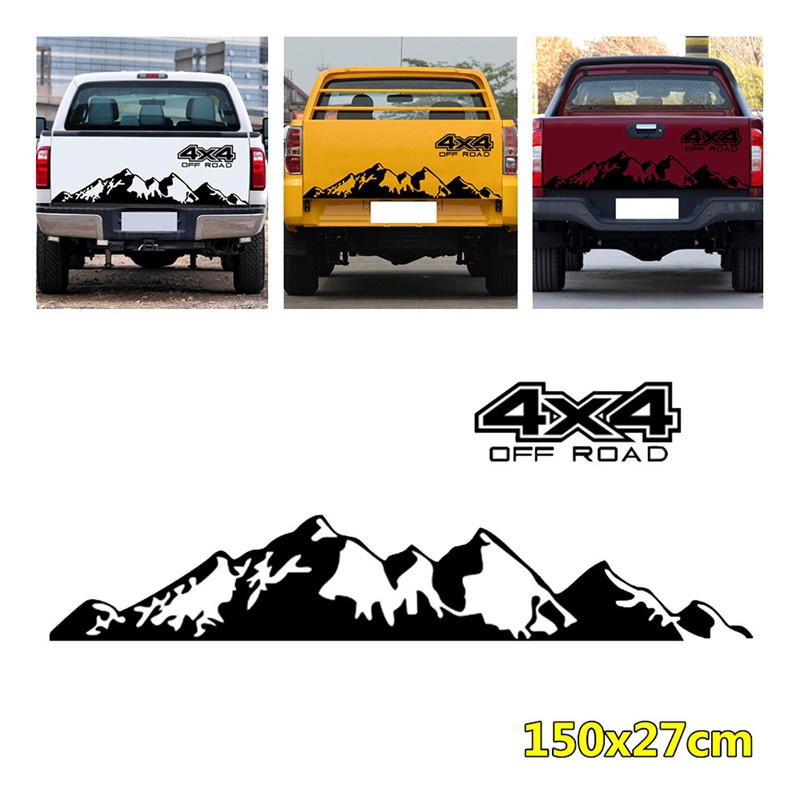 Car Sticker 4X4 Off Road Graphic Decal for Ford Ranger Raptor Pickup Isuzu Dma Nissan NAVARA Toyota Hilux Accessories