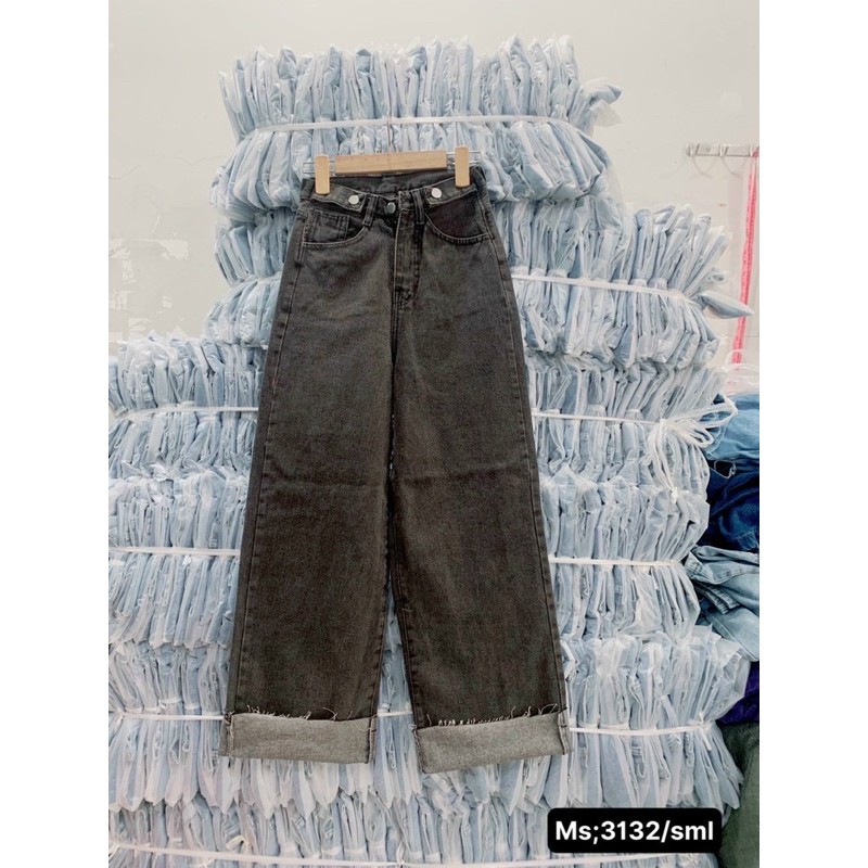 Quần baggy jeans, quần bò jean baggy ống rộng lưng cao mã 3063, 3064, 3161