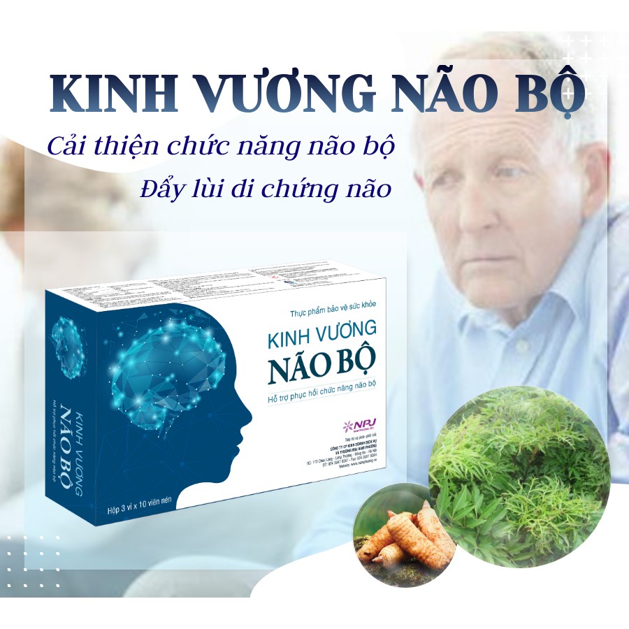 Kinh Vương Não Bộ - Hỗ Trợ Hoạt Huyết, Cải Thiện Chức Năng Não, Phục Hồi Di Chứng Sau Tai Biến (Hộp 30 viên)[Chính Hãng]