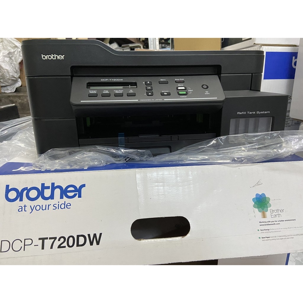 Máy in phun màu đa chức năng Brother DCP-T720DW - hàng chính hãng -  In / Copy / Scan - Wireless - Đảo 2 mặt tự động