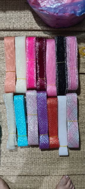 Ruy băng lưới Kim Tuyến bản  4cm