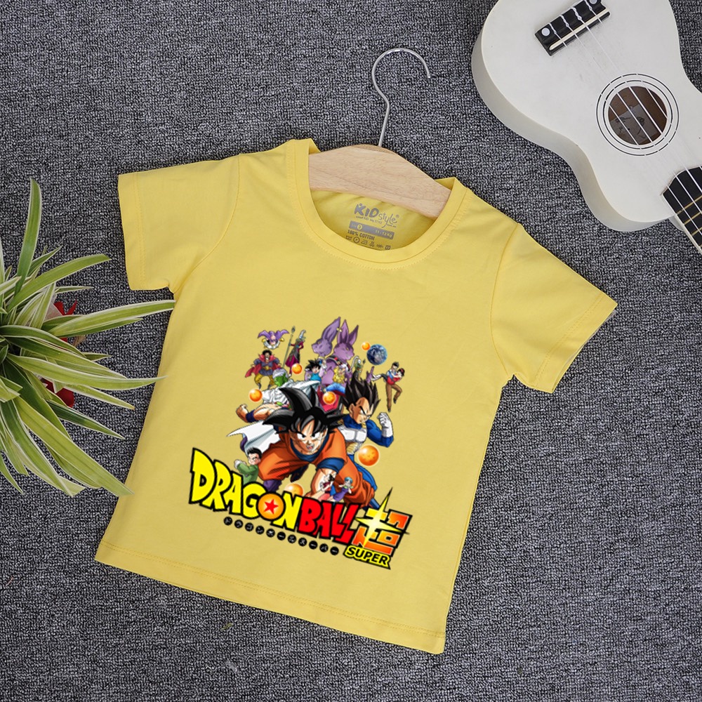 Áo thun bé trai songoku dragonball 7 viên ngọc rồng bé trai nhân vật anime dễ thương GK154 cotton co giãn thoải mái