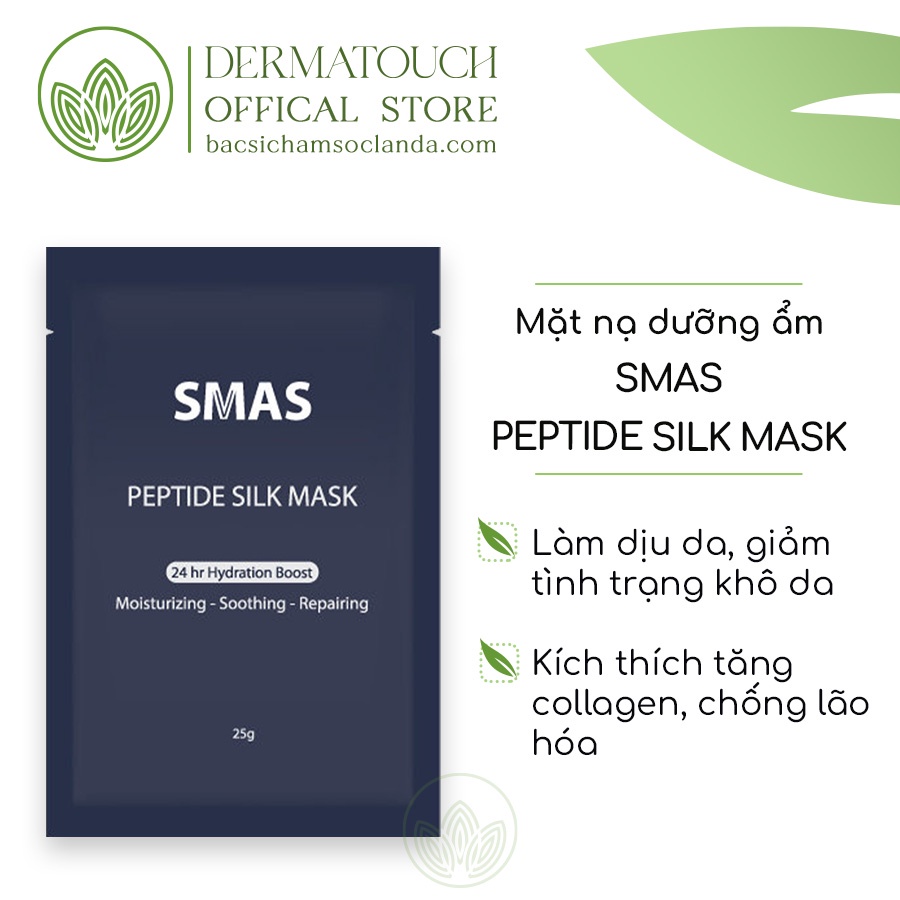 Mặt nạ dưỡng và phục hồi da Nhật Bản SMAS Peptide Silk Mask