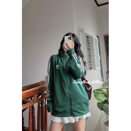 [ Rẻ vô địch ] Áo khoác nỉ form rộng tay bồng ba sọc - Da.s 01