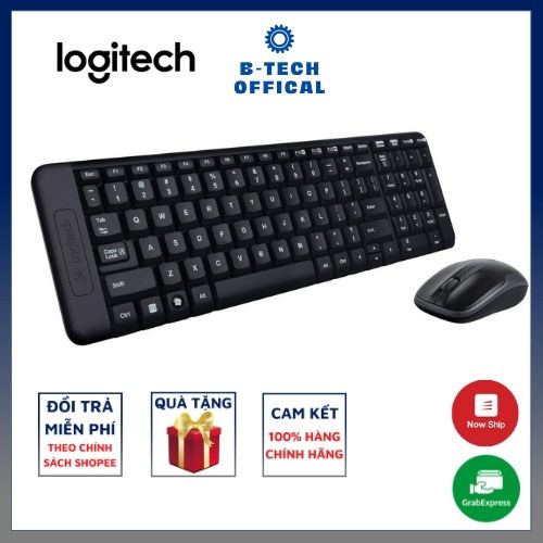 Bộ phím chuột không dây Logitech MK220 thuận tiện sử dụng